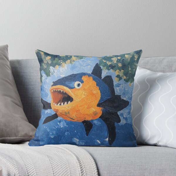 Item preview, piranha | Post-impressionist painting style designed and sold by ComicsFactory.