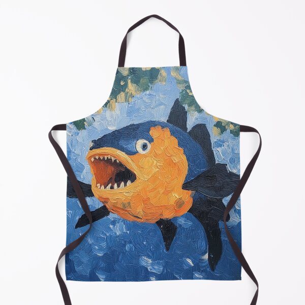 Item preview, piranha | Post-impressionist painting style designed and sold by ComicsFactory.
