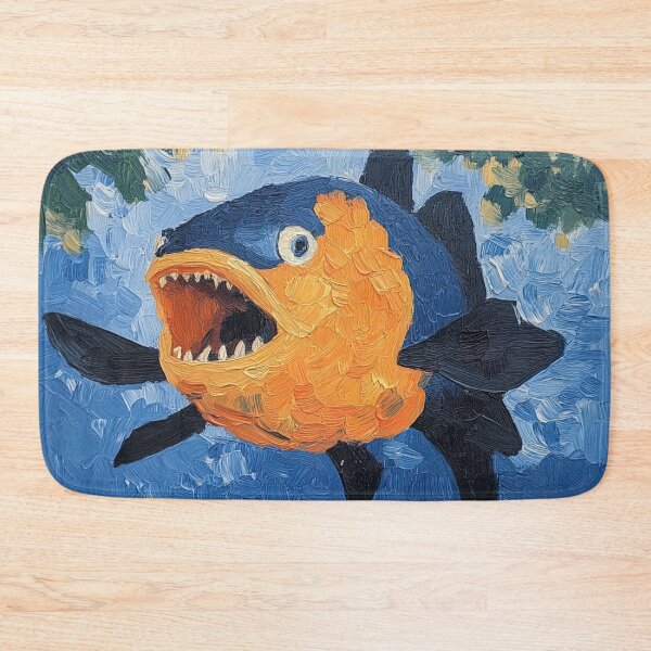 Item preview, piranha | Post-impressionist painting style designed and sold by ComicsFactory.