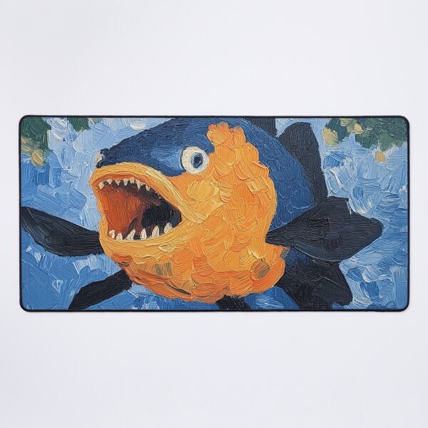 Item preview, piranha | Post-impressionist painting style designed and sold by ComicsFactory.