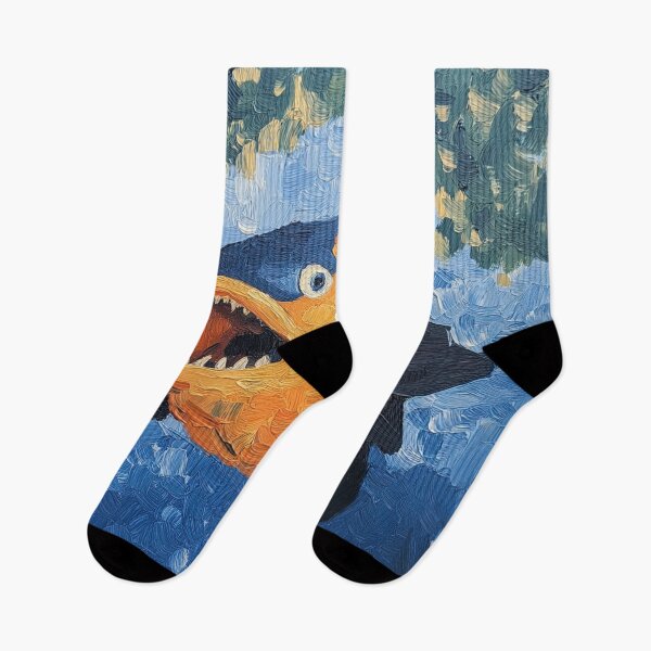 Item preview, piranha | Post-impressionist painting style designed and sold by ComicsFactory.