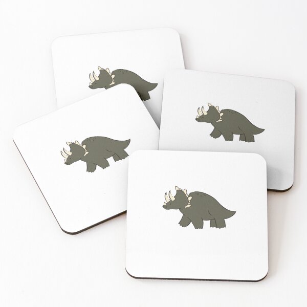 Item preview, Green Cute Little Triceratops designed and sold by Socks McGee.