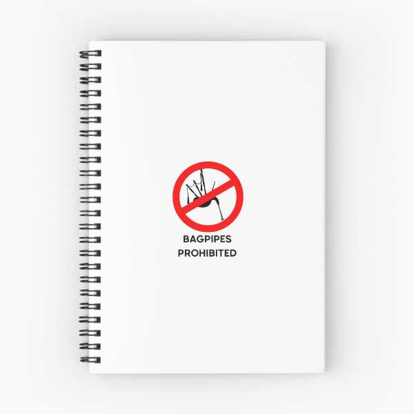 Item preview, Bagpipes prohibited  designed and sold by BangoStickers.