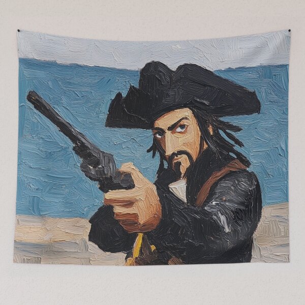 Item preview, Pirate | Post-impressionist painting style designed and sold by ComicsFactory.