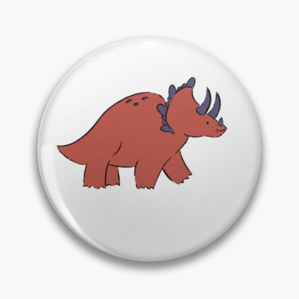 Item preview, Red Cute Little Triceratops designed and sold by Socks McGee.
