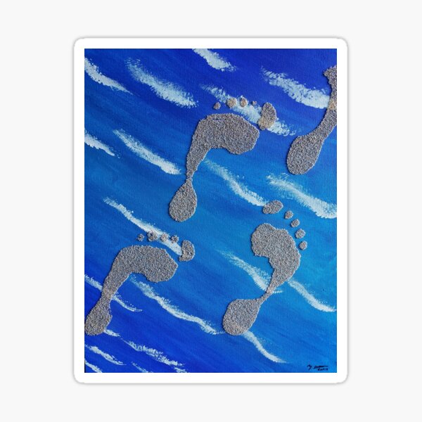Item preview, Footprints in the Sand designed and sold by DeHaas'-Glamour-Galleria.