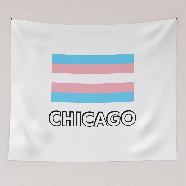Item preview, Trans Pride Flag Chicago designed and sold by Inspirationmotivation.