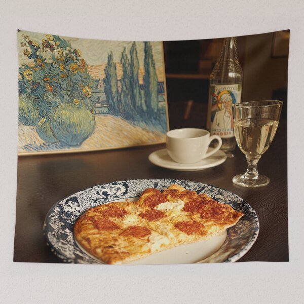 Item preview, Pizza | Post-impressionist painting style designed and sold by ComicsFactory.