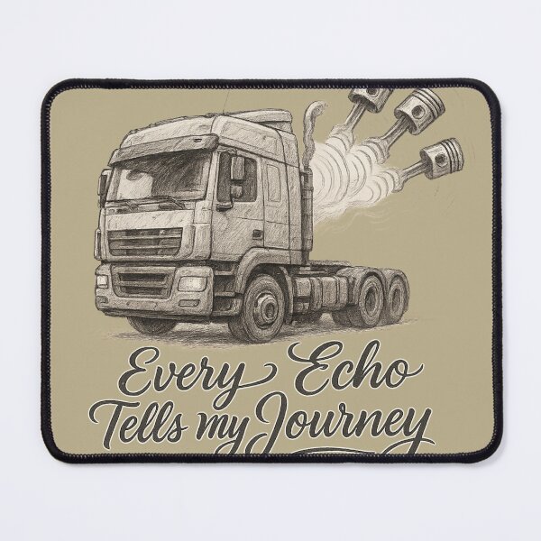 Item preview, Echo of Pistons – Artistic Trucker Expression designed and sold by AwixArslan.