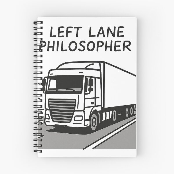 Item preview, Left Lane Philosopher – Minimalist Trucking Humor designed and sold by AwixArslan.