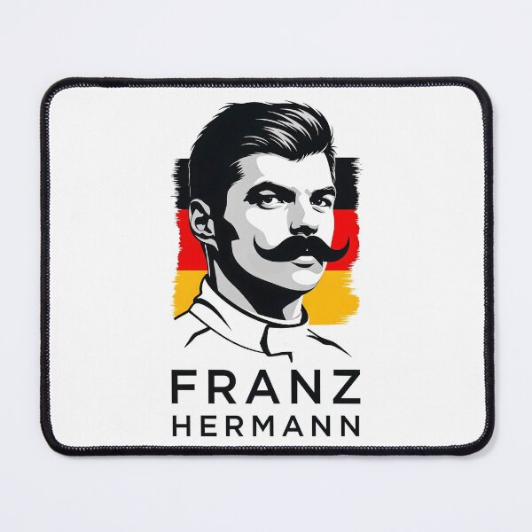 Item preview, Franz Hermann F1 Art - Illustrated Portrait with German Flag | Motorsport Design designed and sold by Studio F1Grid.