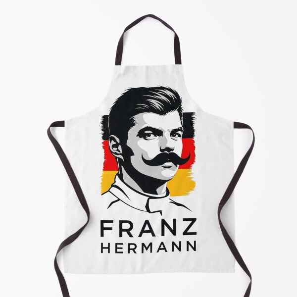 Item preview, Franz Hermann F1 Art - Illustrated Portrait with German Flag | Motorsport Design designed and sold by Studio F1Grid.