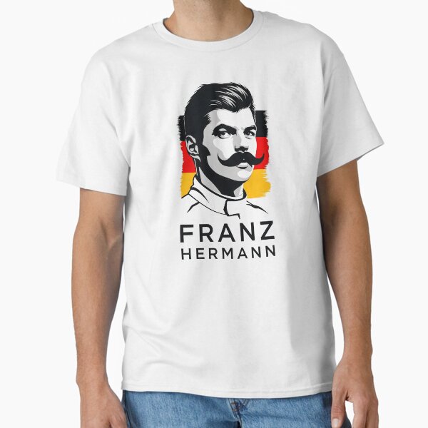Item preview, Franz Hermann F1 Art - Illustrated Portrait with German Flag | Motorsport Design designed and sold by Studio F1Grid.