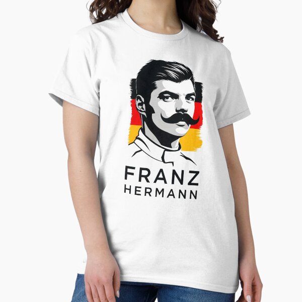 Item preview, Franz Hermann F1 Art - Illustrated Portrait with German Flag | Motorsport Design designed and sold by Studio F1Grid.