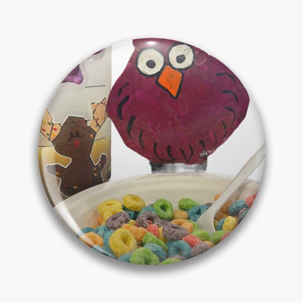 Item preview, Purple chicken eating fruit loops at the hotel  designed and sold by Lauracolleen3.