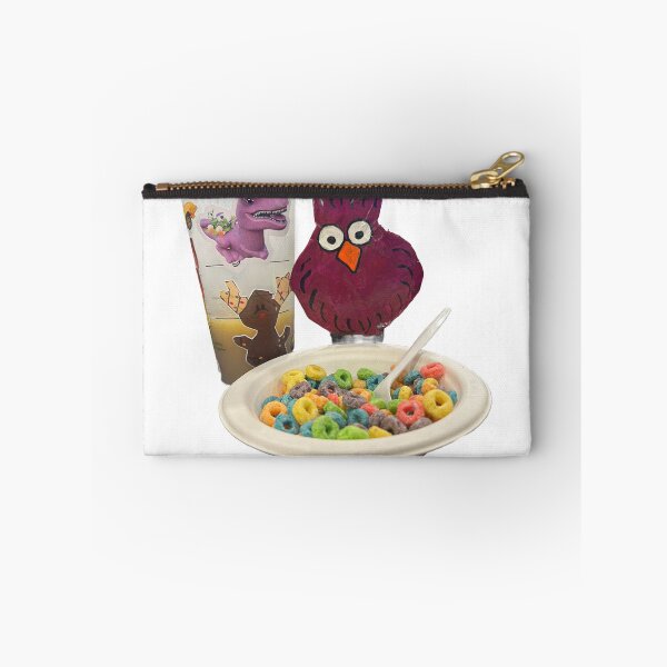 Item preview, Purple chicken eating fruit loops at the hotel  designed and sold by Lauracolleen3.