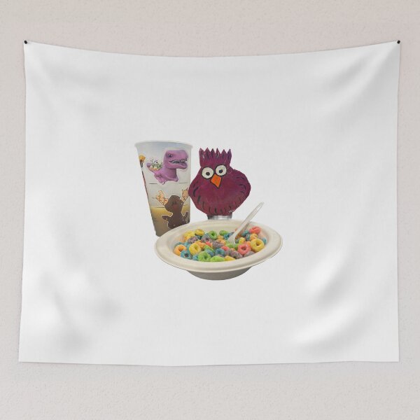 Item preview, Purple chicken eating fruit loops at the hotel  designed and sold by Lauracolleen3.