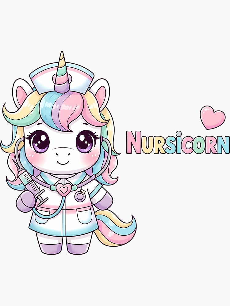 Nursicorn Cute Funny Unicorn Nurse