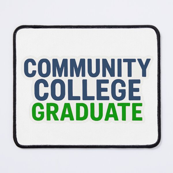 Item preview, Community College Graduate – Bold Typographic Design | Blue & Green designed and sold by recklesssupply.
