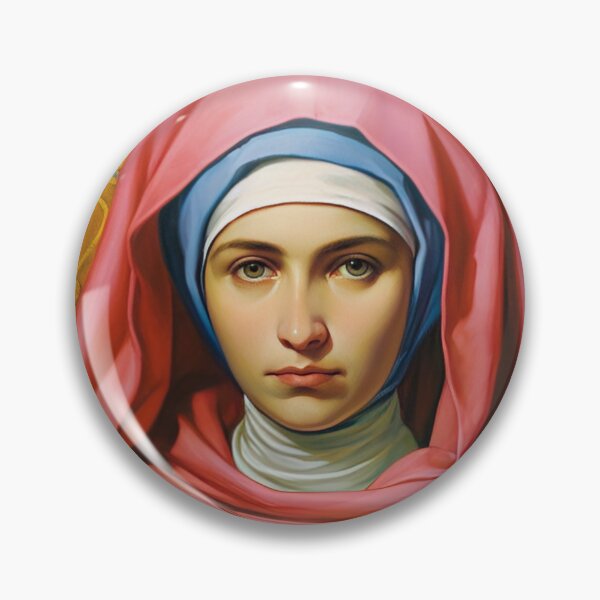 Item preview, Saint Bernadette designed and sold by SanctifiedSouls.
