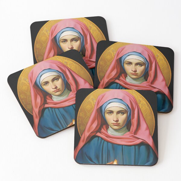 Item preview, Saint Bernadette designed and sold by SanctifiedSouls.