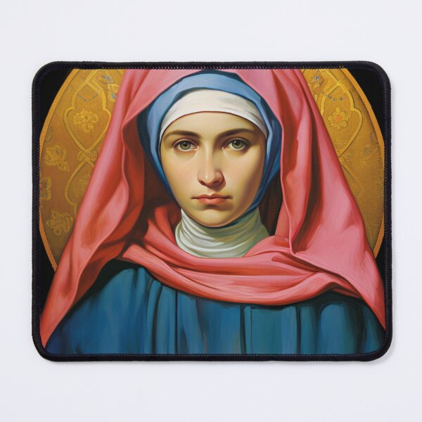 Item preview, Saint Bernadette designed and sold by SanctifiedSouls.