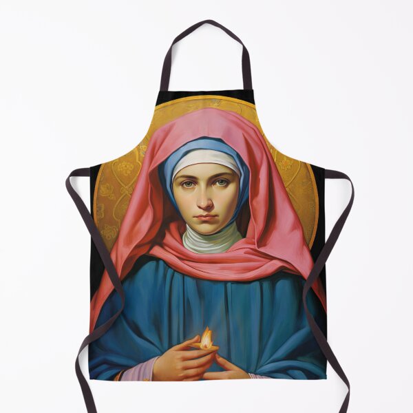 Item preview, Saint Bernadette designed and sold by SanctifiedSouls.