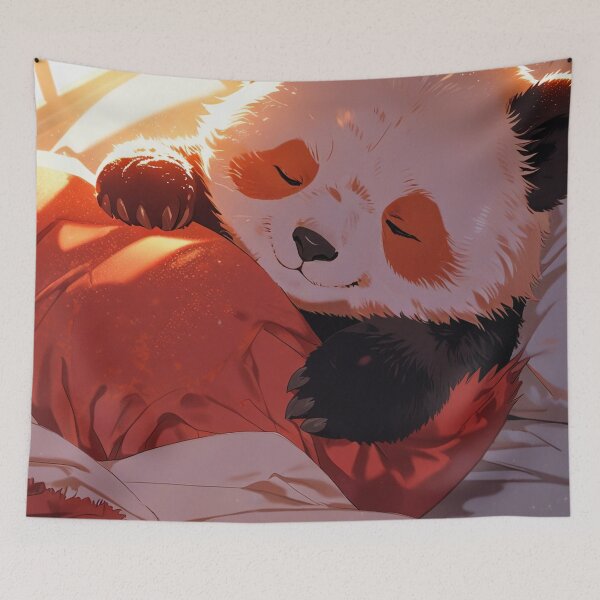 Item preview, Panda’s Cozy Morning designed and sold by Retro Reverie.
