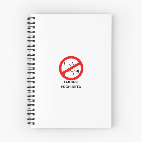 Item preview, Farting Prohibited designed and sold by BangoStickers.