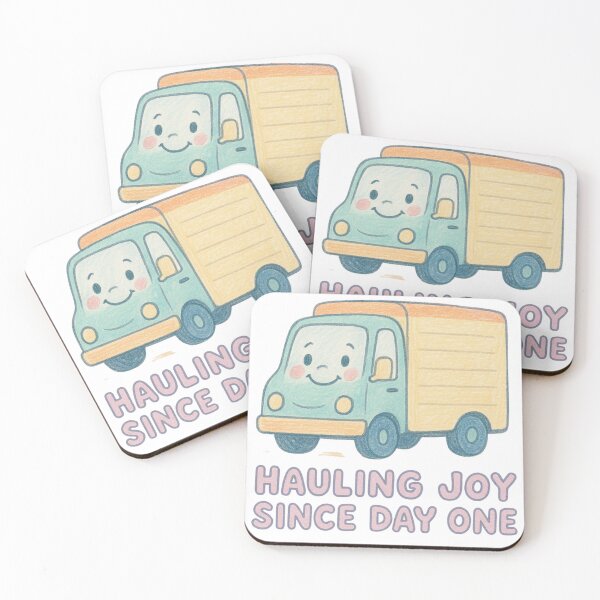 Item preview, Hauling Joy Since Day One – Cute Cartoon Truck designed and sold by AwixArslan.