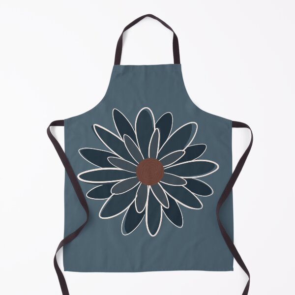 Item preview, Deep Teal Wildflower Bloom | Navy Blue Daisy Doodle designed and sold by Olitvia.