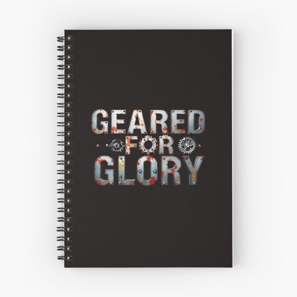 Item preview, Geared for Glory – Industrial Metal Gear Typography Design designed and sold by AwixArslan.
