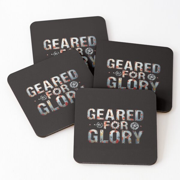 Item preview, Geared for Glory – Industrial Metal Gear Typography Design designed and sold by AwixArslan.
