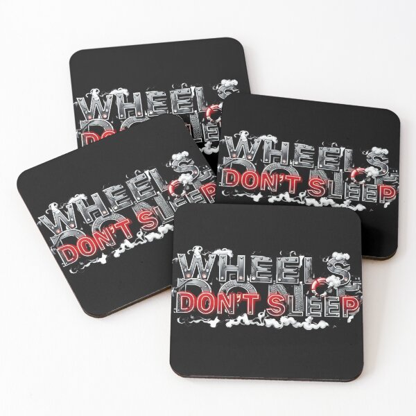 Item preview, Wheels Don’t Sleep – Futuristic Truck Life Neon Typography designed and sold by AwixArslan.