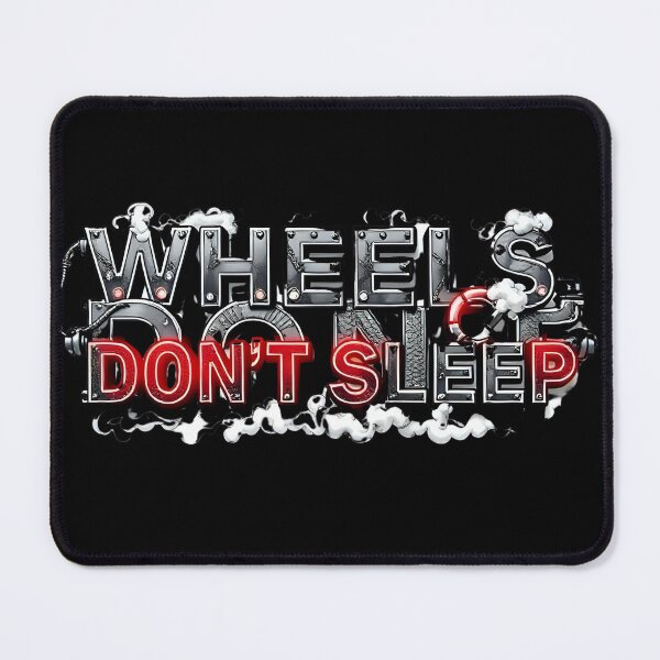 Item preview, Wheels Don’t Sleep – Futuristic Truck Life Neon Typography designed and sold by AwixArslan.