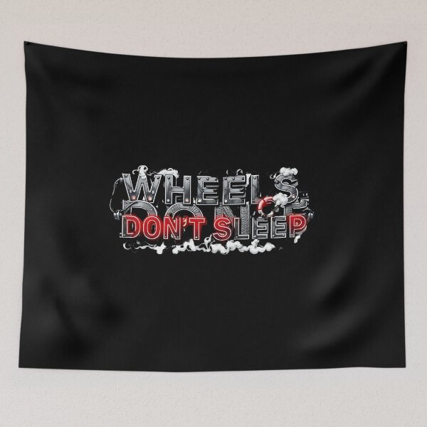 Item preview, Wheels Don’t Sleep – Futuristic Truck Life Neon Typography designed and sold by AwixArslan.