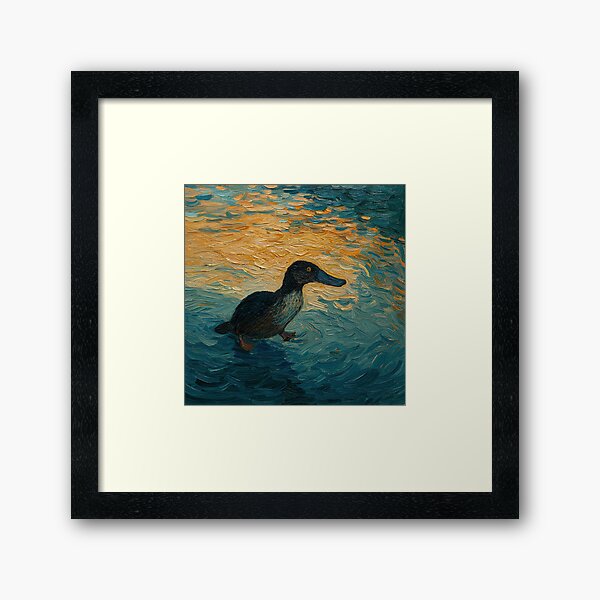 Item preview, platypus | Post-impressionist painting style designed and sold by ComicsFactory.