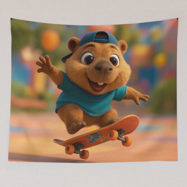 Item preview, Skater Capybara designed and sold by Sillytoe.