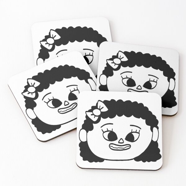 Item preview, Funny smiling girl character head designed and sold by Leila & the stars.