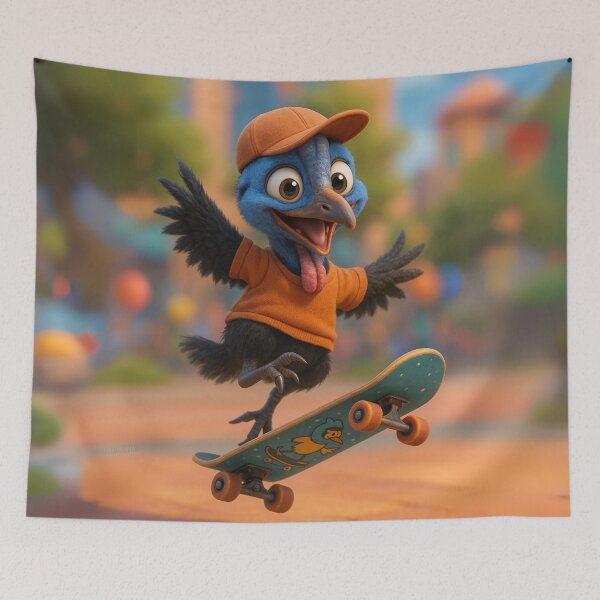 Item preview, Skater Cassowary designed and sold by Sillytoe.