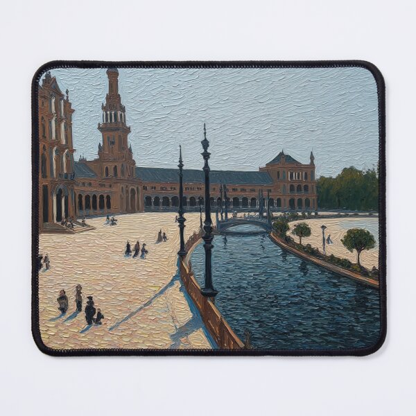 Item preview, Plaza de Espana | Post-impressionist painting style designed and sold by ComicsFactory.