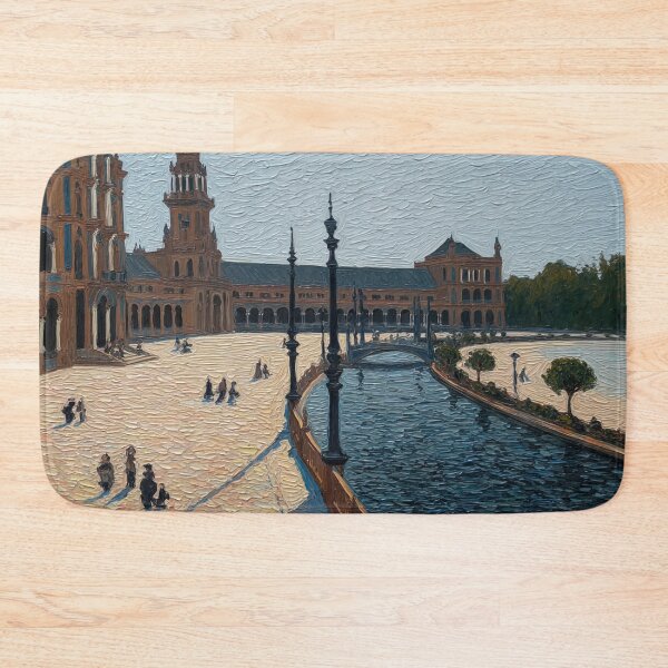 Item preview, Plaza de Espana | Post-impressionist painting style designed and sold by ComicsFactory.