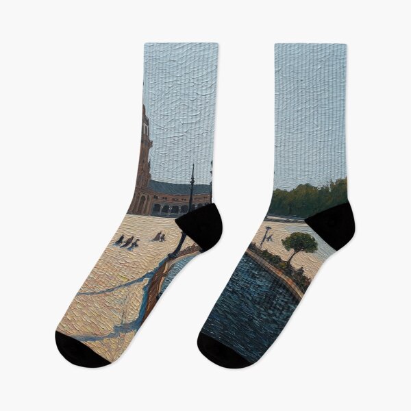 Item preview, Plaza de Espana | Post-impressionist painting style designed and sold by ComicsFactory.