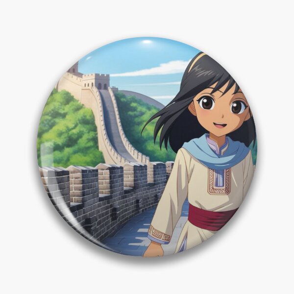 Item preview, Girl visiting the Chinese wall designed and sold by MerlinWear.