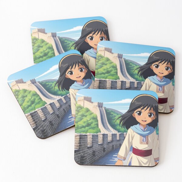 Item preview, Girl visiting the Chinese wall designed and sold by MerlinWear.