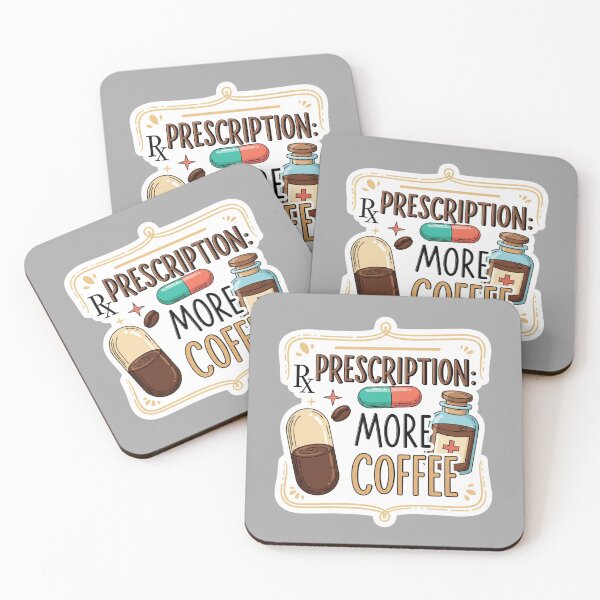 Item preview, Rx. More Coffee designed and sold by Quirky Cadaver.