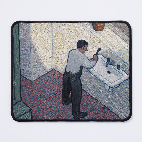Item preview, Plumber | Post-impressionist painting style designed and sold by ComicsFactory.