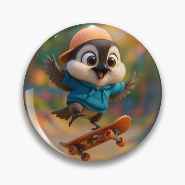 Item preview, Cool Skater Chickadee designed and sold by Sillytoe.