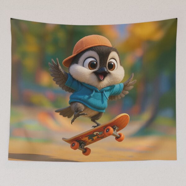 Item preview, Cool Skater Chickadee designed and sold by Sillytoe.