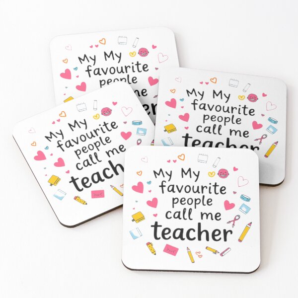Item preview, my favorite people call me teacher designed and sold by infinitty art.